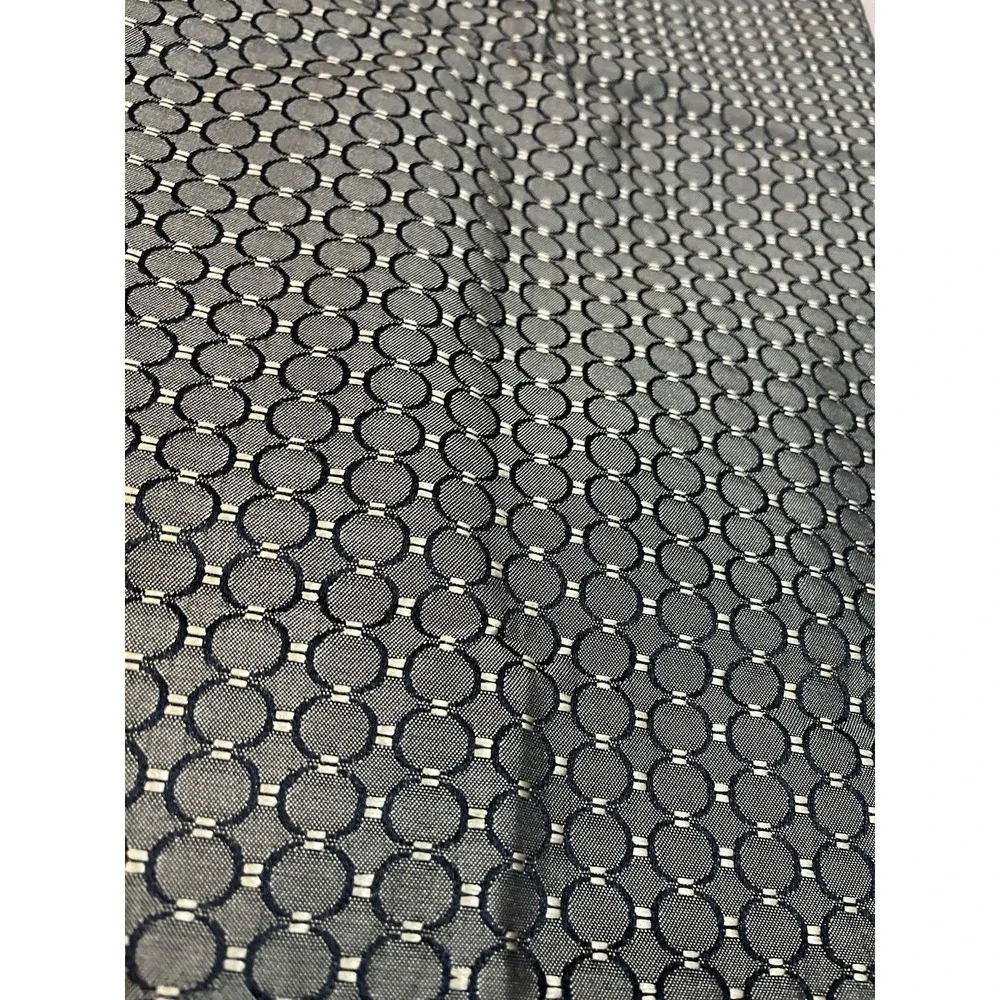 Waterford Linen Valance Black Gold Circles Modern 55x18
